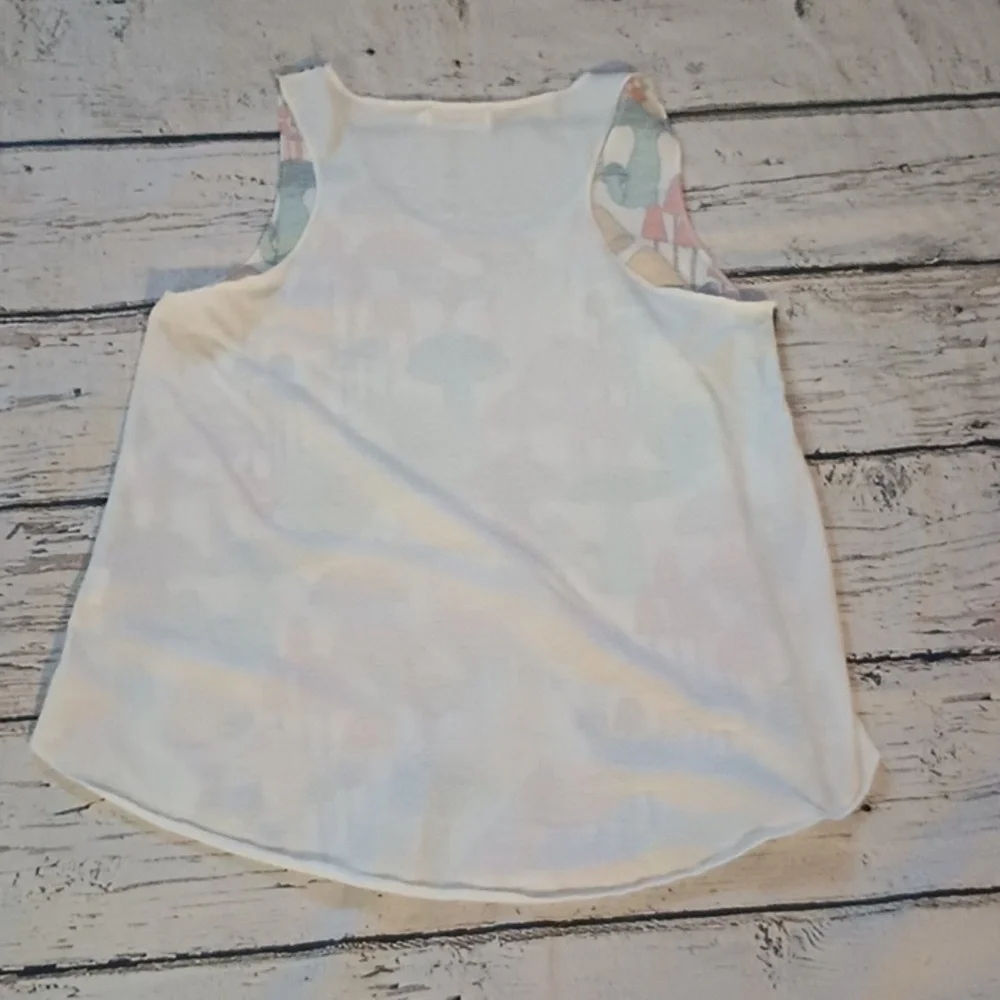 LA Soul Red Blue Mushroom Print Tank Top M - Picture 6 of 6